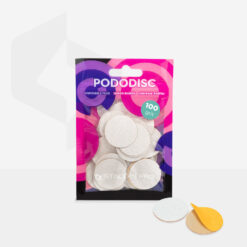 Disposable white files for pedicure disc PODODISC L EXPERT 100 grit (50 pcs)