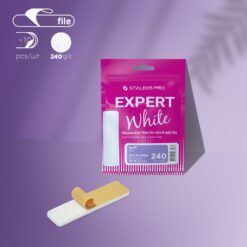 Disposable white files for short nail file (grinding file) EXPERT 51 240 grit (10 pcs)