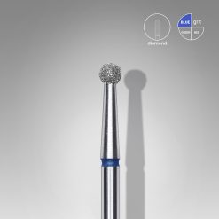 Diamond nail drill bit ball blue EXPERT head diameter 2,7 mm