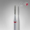 Diamond nail drill bit flame red EXPERT head diameter 1,4 mm / working part 8 mm
