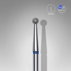 Diamond nail drill bit ball blue EXPERT head diameter 2,5 mm